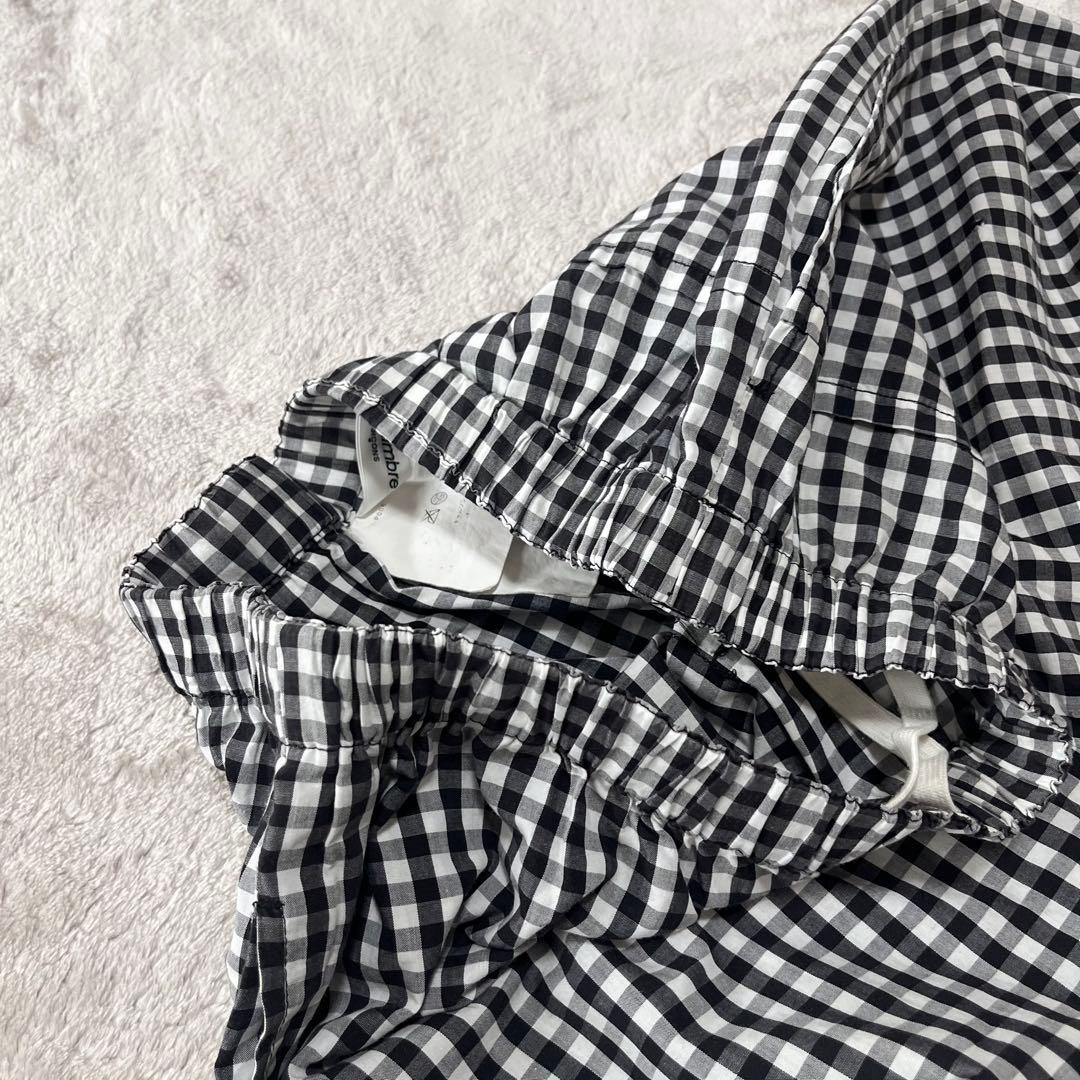 美品 コムデギャルソン 変形 ワイドパンツ ガウチョパンツ ギンガム