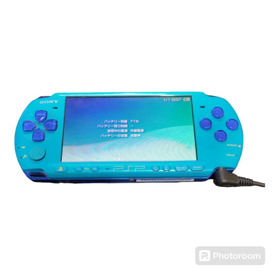 動作確認済] 限定版 PSP-3000 スカイブルーマリンブルー i7900 - メルカリ