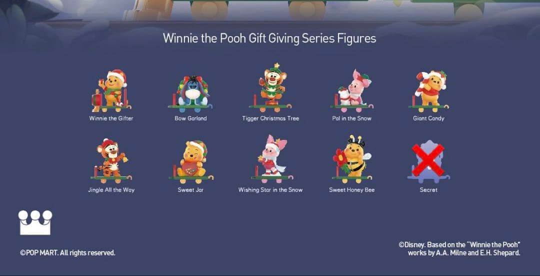 その他 POPMART Winnie the Pooh Gift Giving Disney Winnie the Pooh Gift Giving Series Figures - POP MART