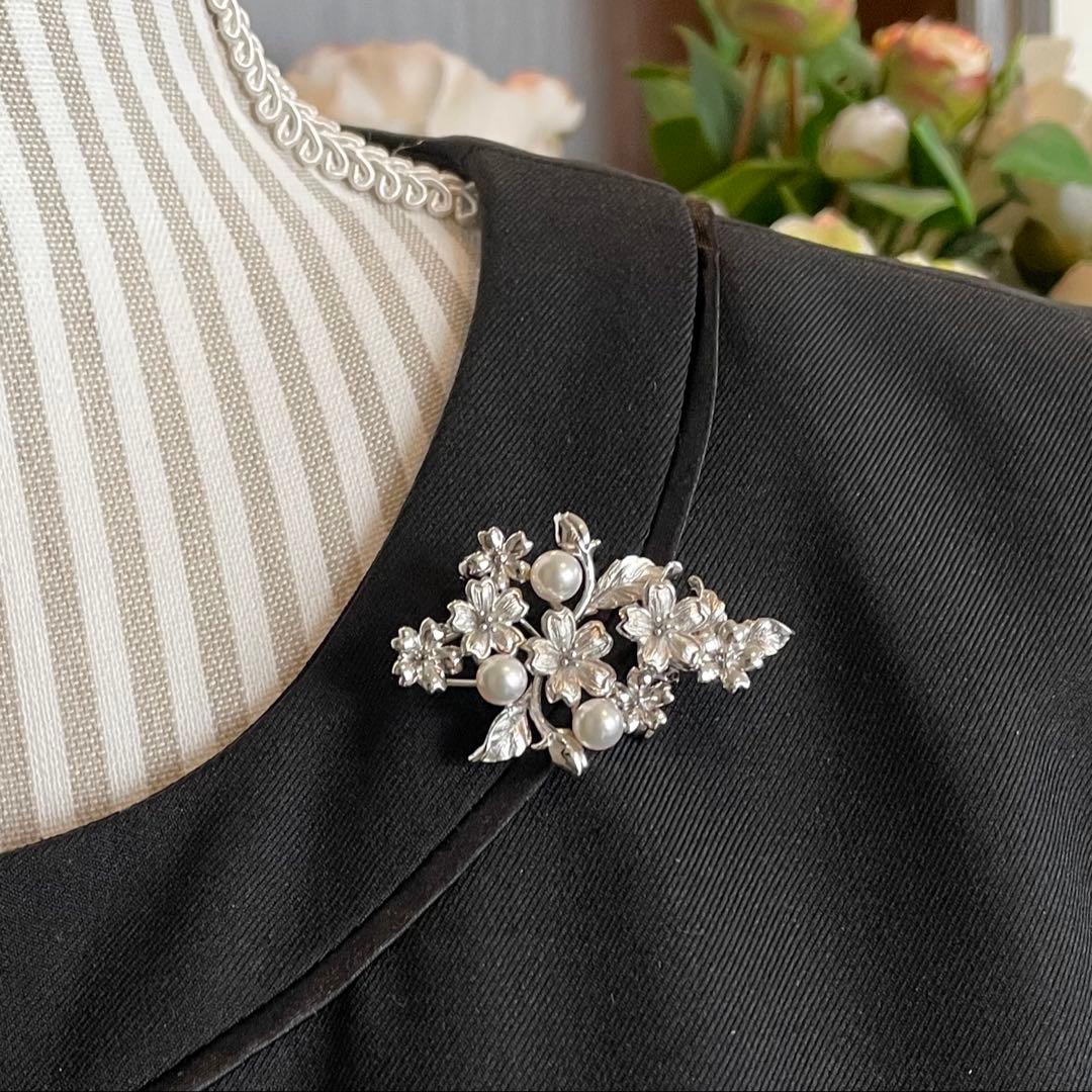 GINZA TANAKA パールブローチ 入学式 あこや真珠 検索用-ミキモト