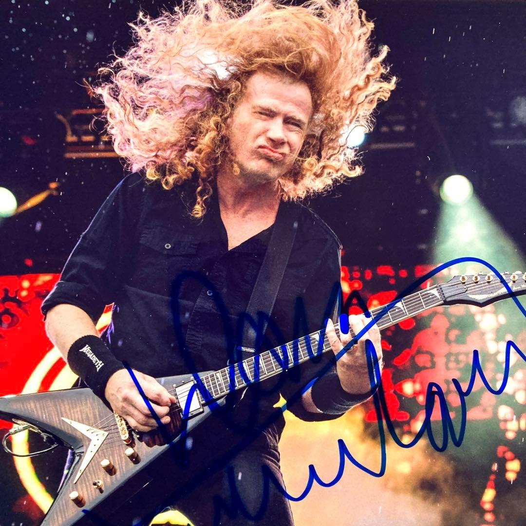 デイヴ・ムステイン直筆サイン入り超大型写真…Dave Mustaine - メルカリ
