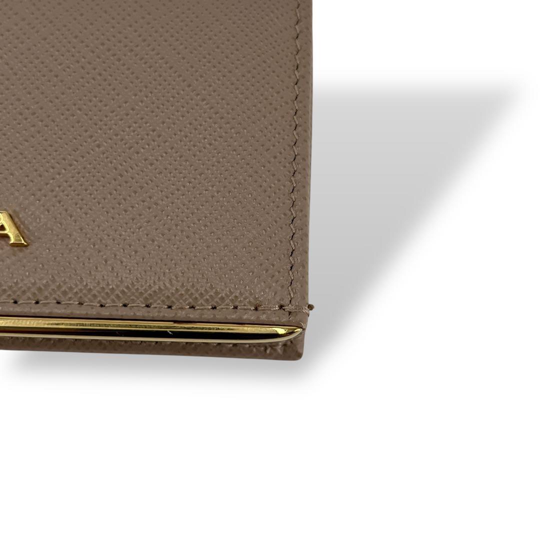 PRADA プラダ カードケース 名刺入れ メタルロゴ サフィアーノ