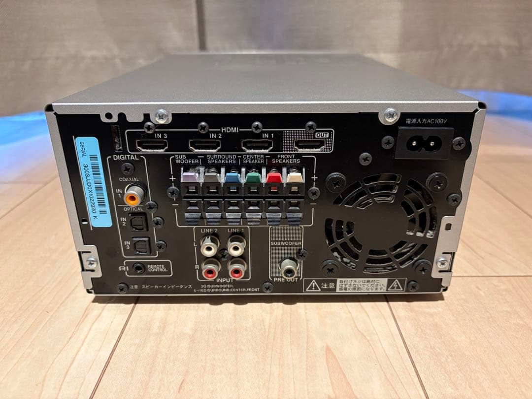 送料込】ONKYO SA-205HDX 測定用マイク・リモコン付属 ジャンク扱