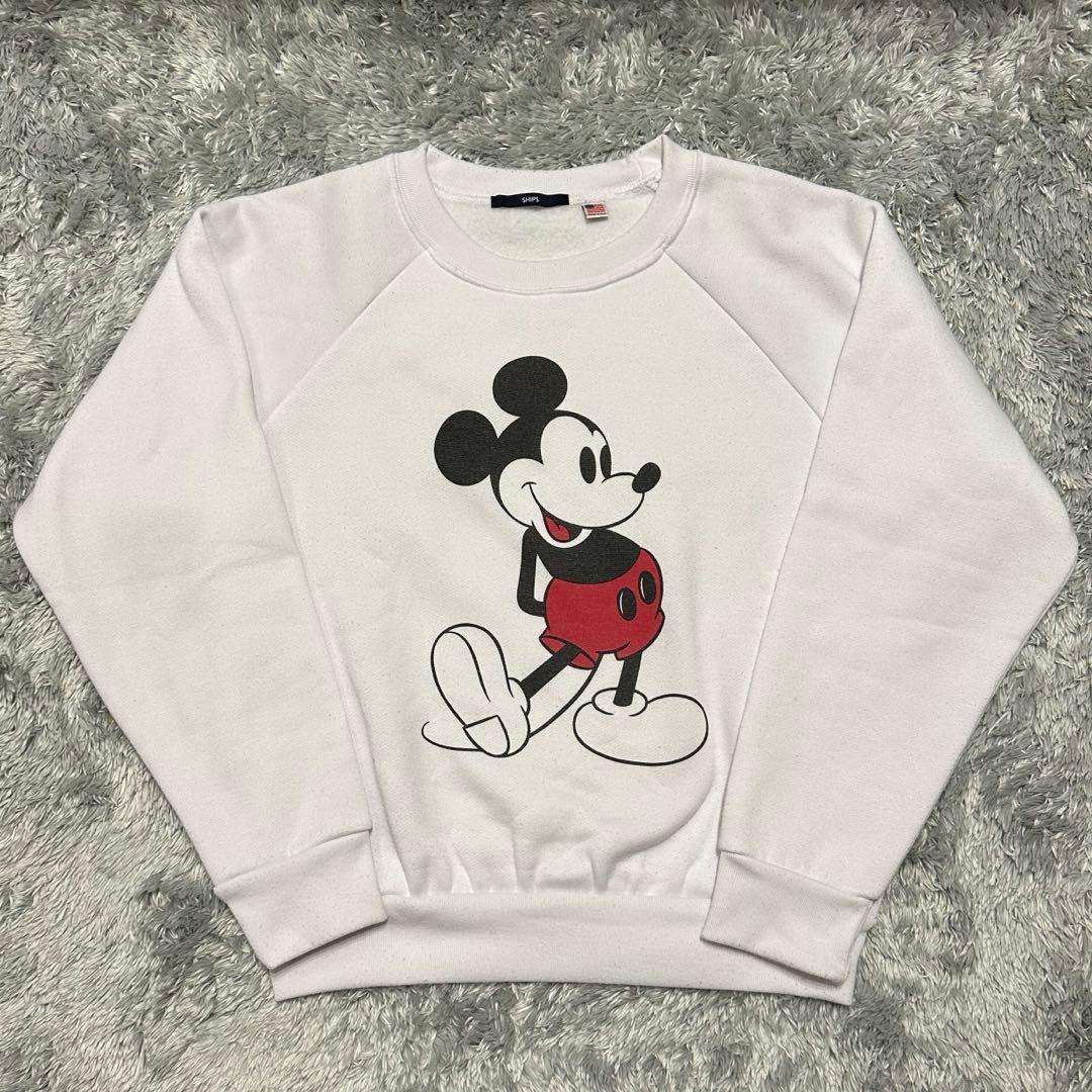 ミッキー クールネックスウェット 白足 - メルカリ