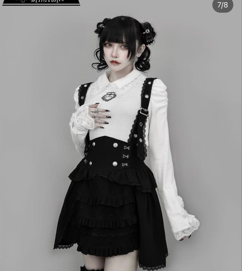 dimmoire 夢纏うサスペンダースカート - メルカリ