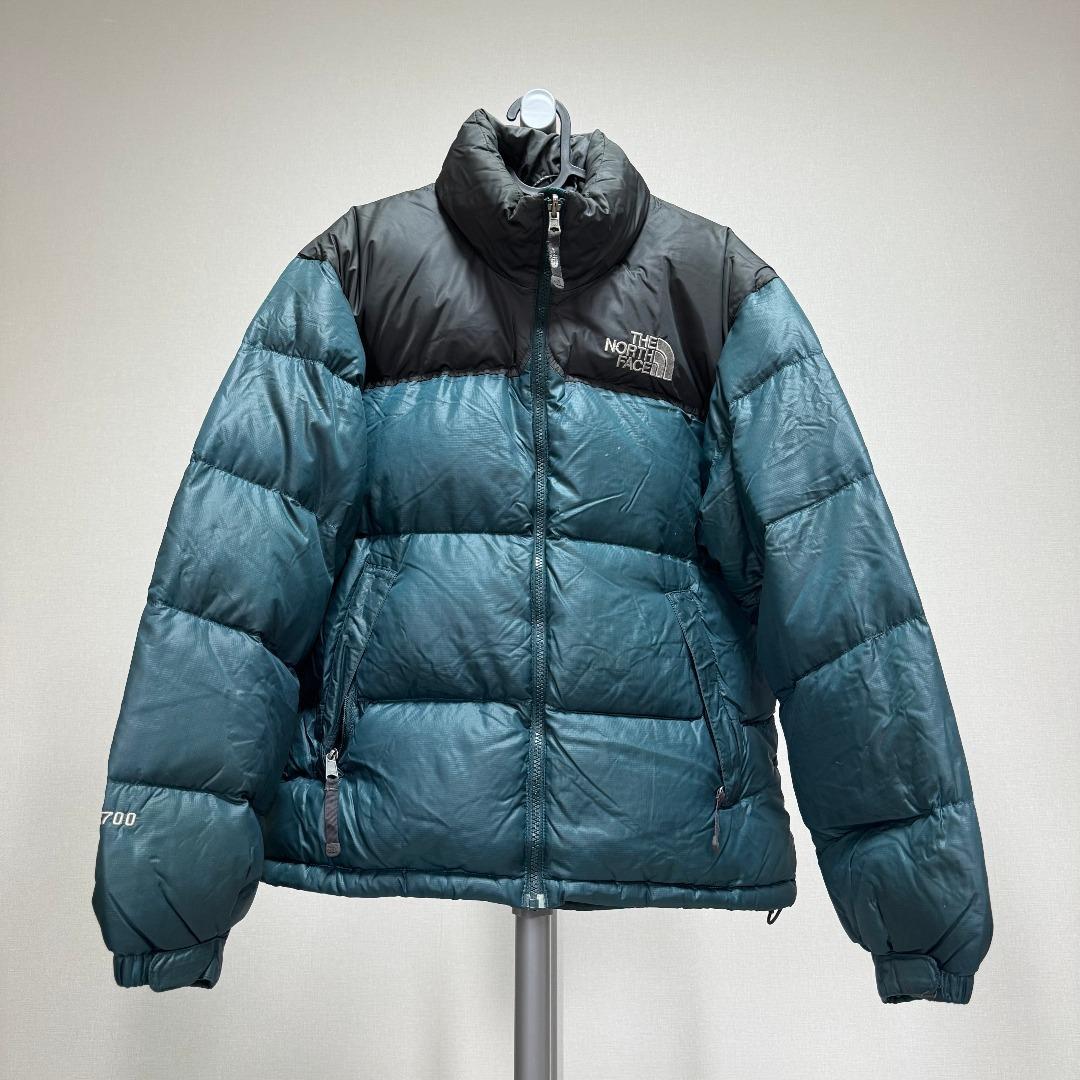 ノースフェイス ヌプシ ダウンジャケット モスグリーン 700フィル XL