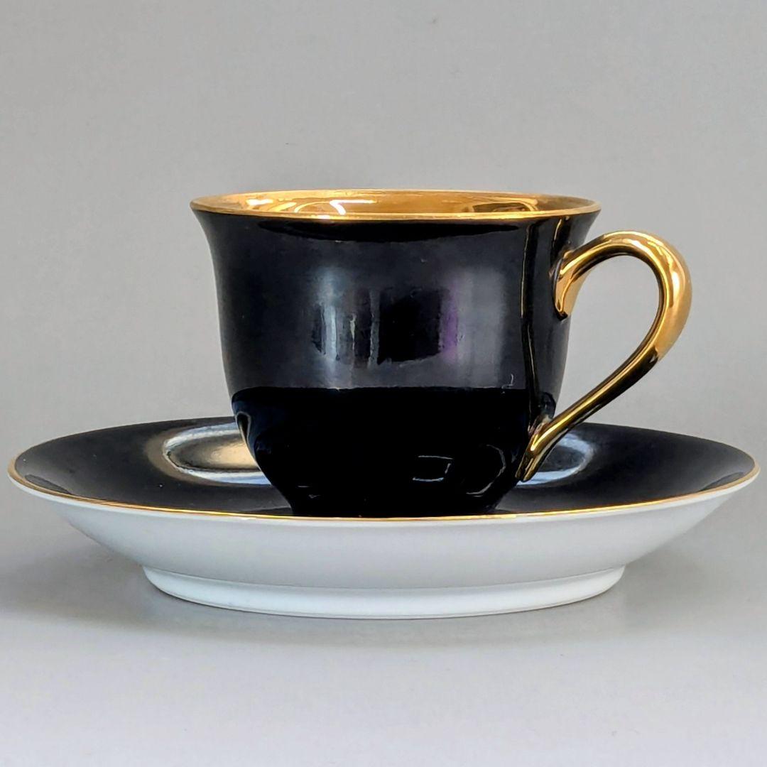 オールドノリタケ ゴールド ハーレクインキャビネットカップ&ソーサー