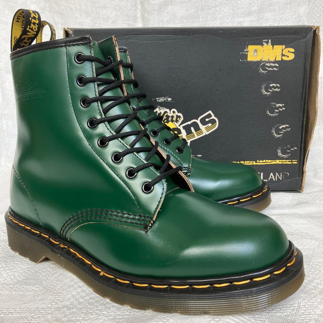 緑 イングランド製 ドクターマーチン 8ホール 未使用品 UK9 27程度