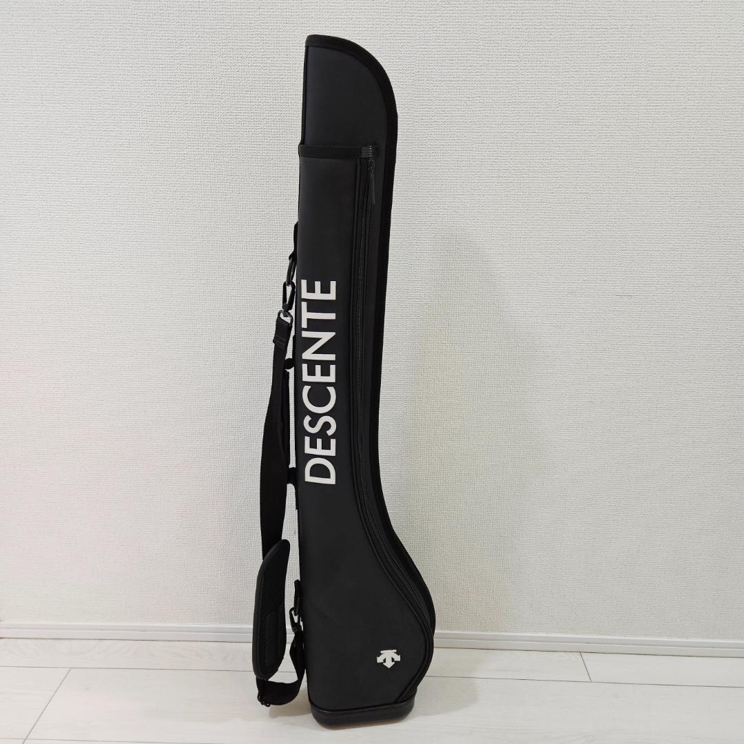 人気 希少】デサント クラブケース 自立型 ゴルフ ブラック DESCENTE