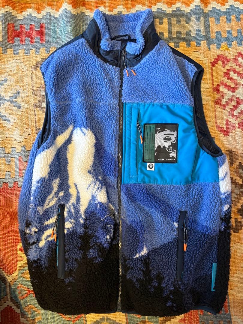 A BATHING APE フリースベスト Lサイズ 中古・古着通販】A BATHING APE (ア ベイシング エイプ) 中綿ベスト