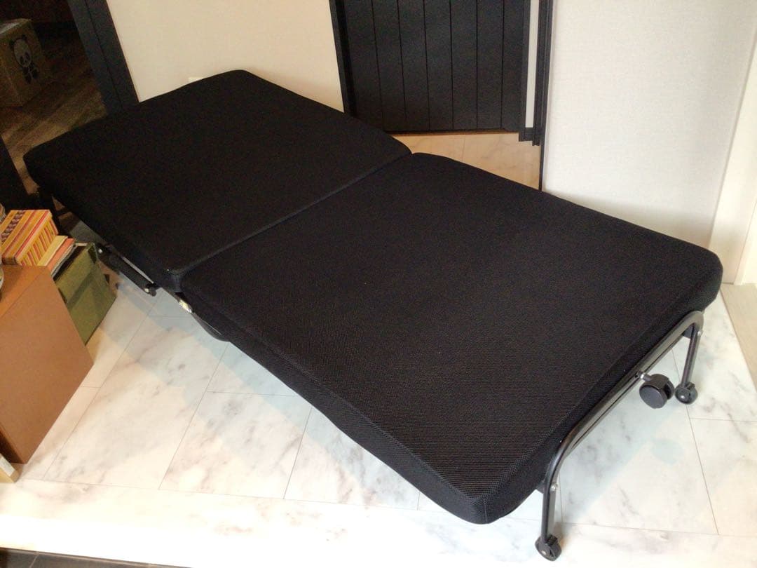 キャスター付き 折りたたみベッド シングル 折りたたみベッド シングル キャスター付き YAMAZEN(山善) 【通販