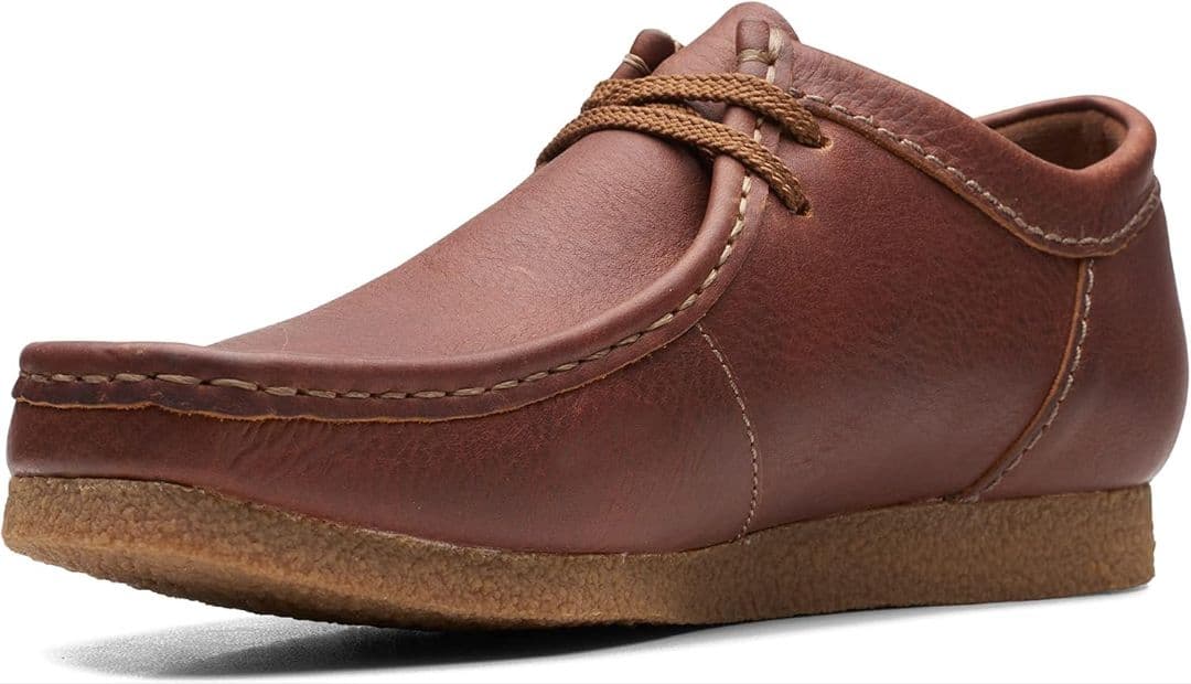 【 Clarks レザーシューズ✨】 ワラビー モカシン ブラウン 25.5cm