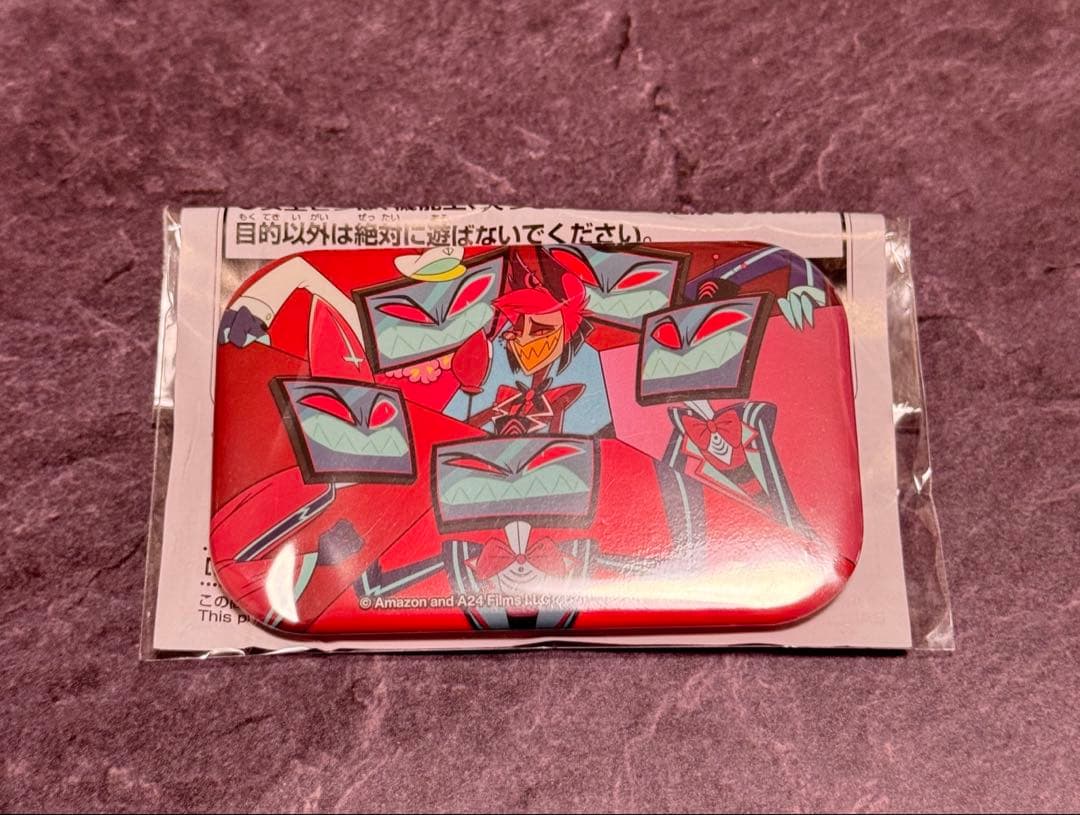 ハズビンホテル スクエア 缶バッチ ヴォックス アラスター ハズビン・ホテルへようこそ◾︎スクエア缶バッジ 6個セット