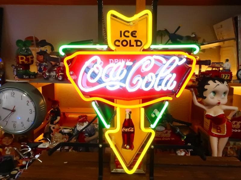爆レア☆コカコーラ ネオンサイン アロー インテリア ダイナー ガレージ