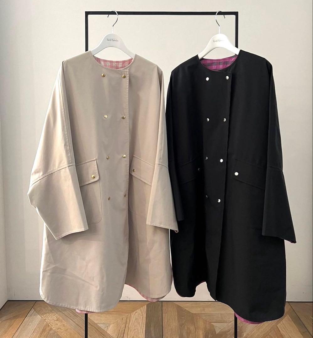 新品】rosy monster リバーシブルチェックレインポンチョコート - メルカリ