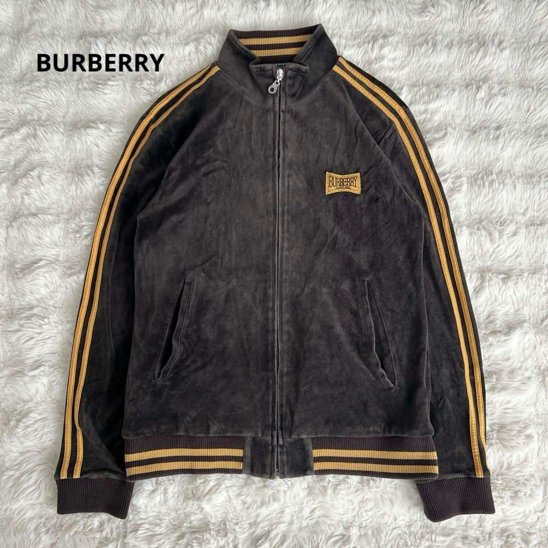 バーバリーブラックレーベル★ベロア トラックジャケット ブラウン BURBERRY（バーバリー）の「【ヴィンテージ古着】BURBERRY/バーバリー