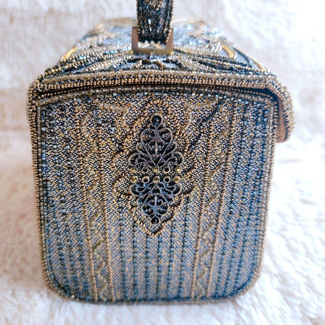 LUMY】ルミーはしもと ヴィンテージ ハンドバッグ ビーズバッグ