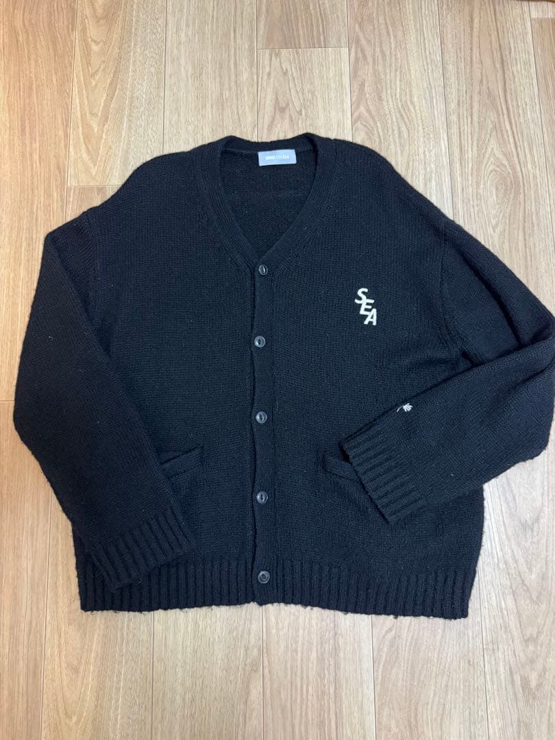 完売品】WIND AND SEA ブラック カーディガン Mサイズ - メルカリ
