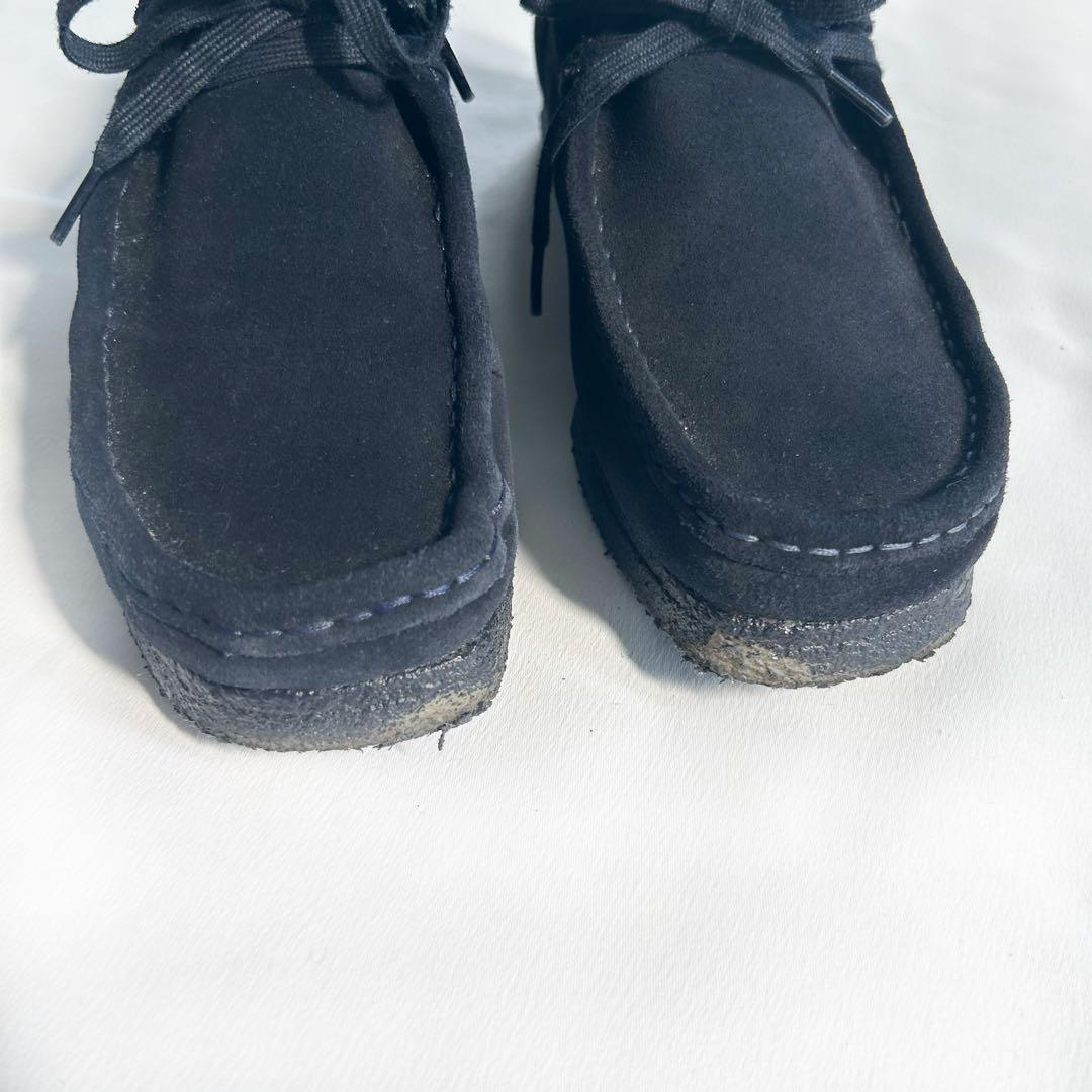 希少・美品】ビューティー＆ユース 別注CLARKSWALLABEE NAVY