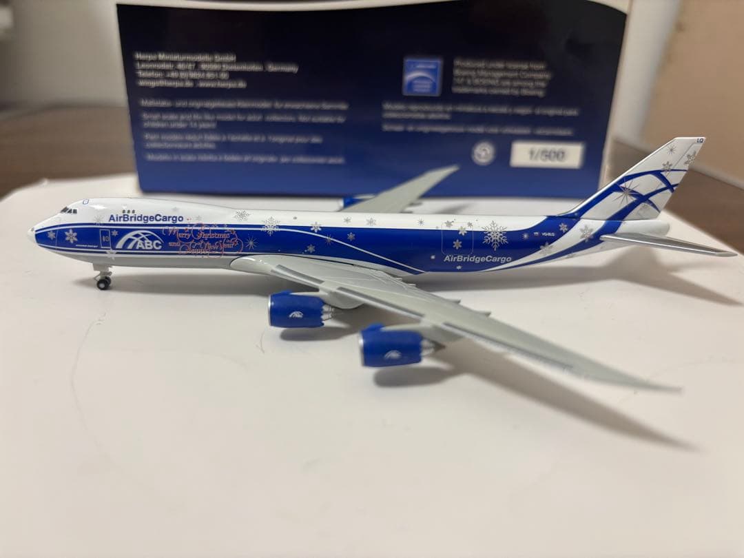 エアブリッジ・カーゴ B747-8F herpa 1/500 - メルカリ