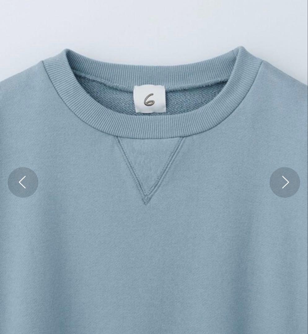 6(ROKU)カラーステッチ クルーネック プルオーバー - メルカリ