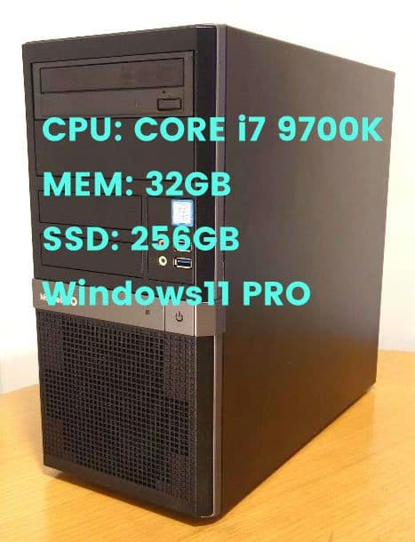 Win11 デスクトップ PC i7 9700K 32GB SSD 256GB Win11 デスクトップ PC i7 9700K 32GB SSD 256GB