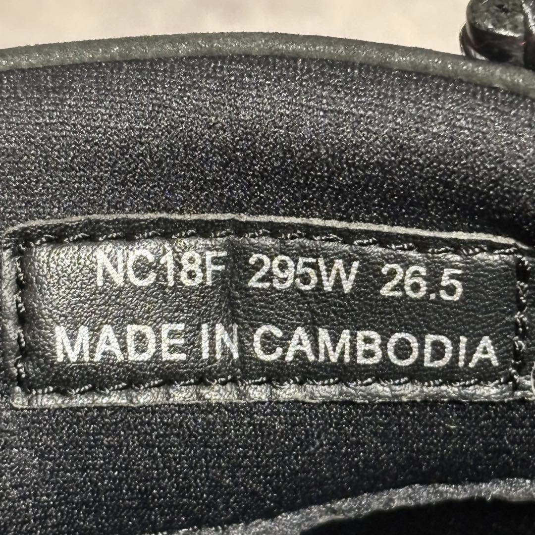 未使用級 リーガルウォーカー レザースニーカー シボ革 ブラック 高級