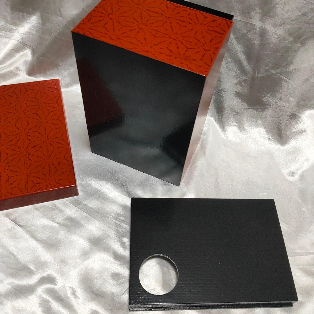 裏千家 茶道具 利休茶箱 新一閑 朱 麻ノ葉 - メルカリ