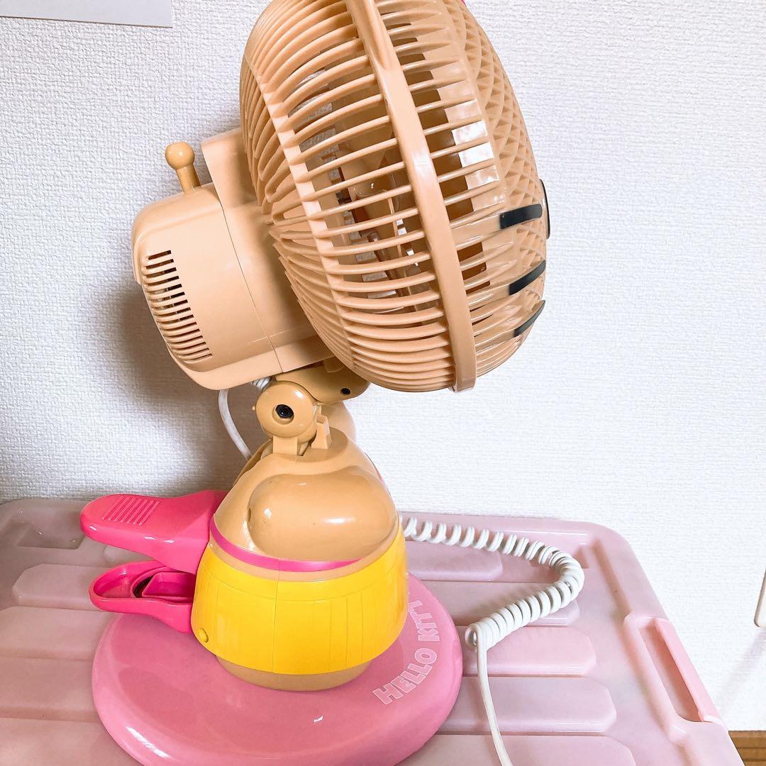 ハローキティ キティちゃん 扇風機 卓上 日焼けキティ レトロ - メルカリ