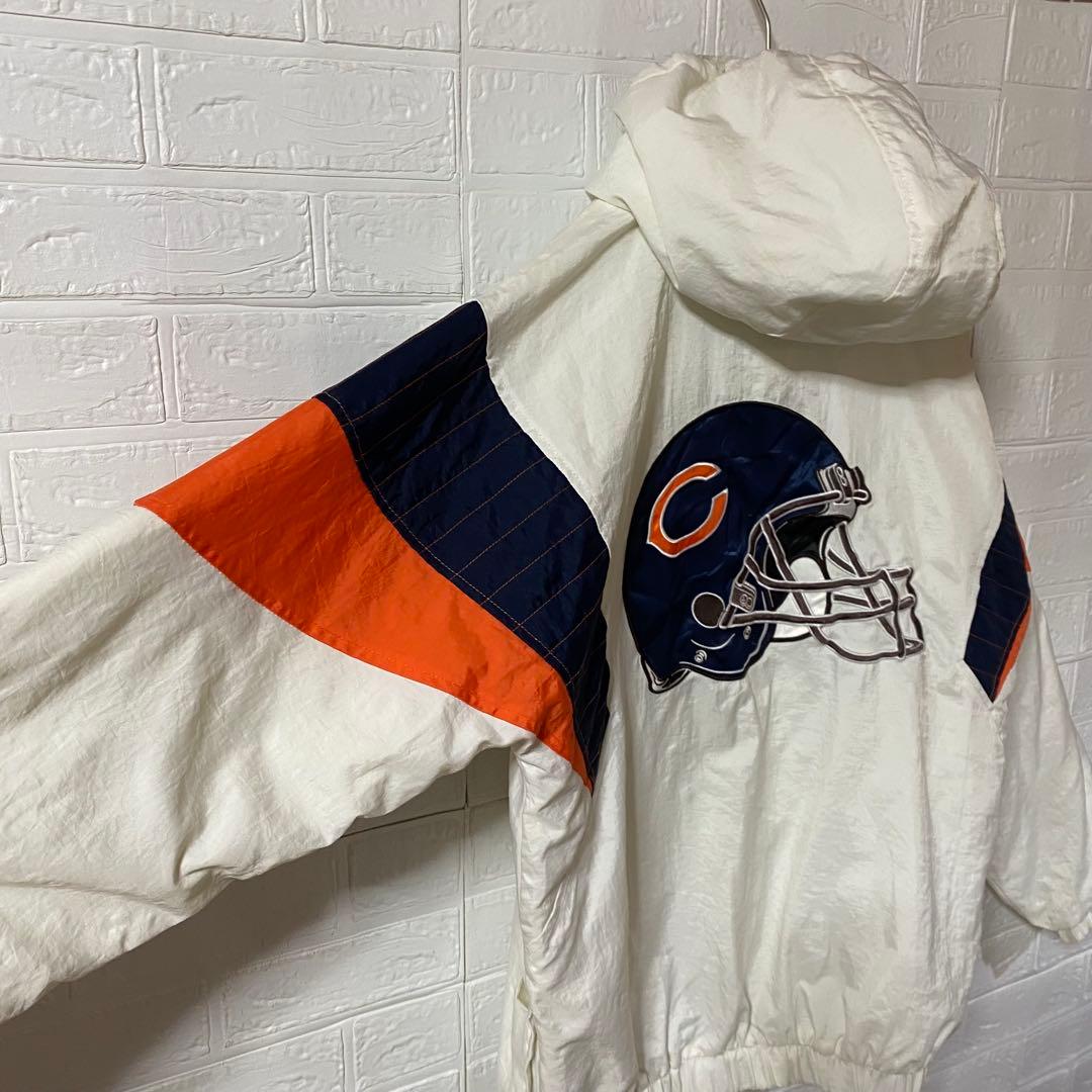 NFL シカゴベアーズ ハーフジップ中綿フーディスタジャン