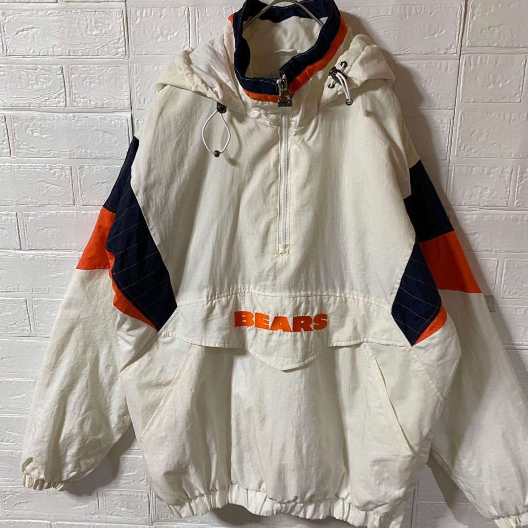 NFL シカゴベアーズ ハーフジップ中綿フーディスタジャン
