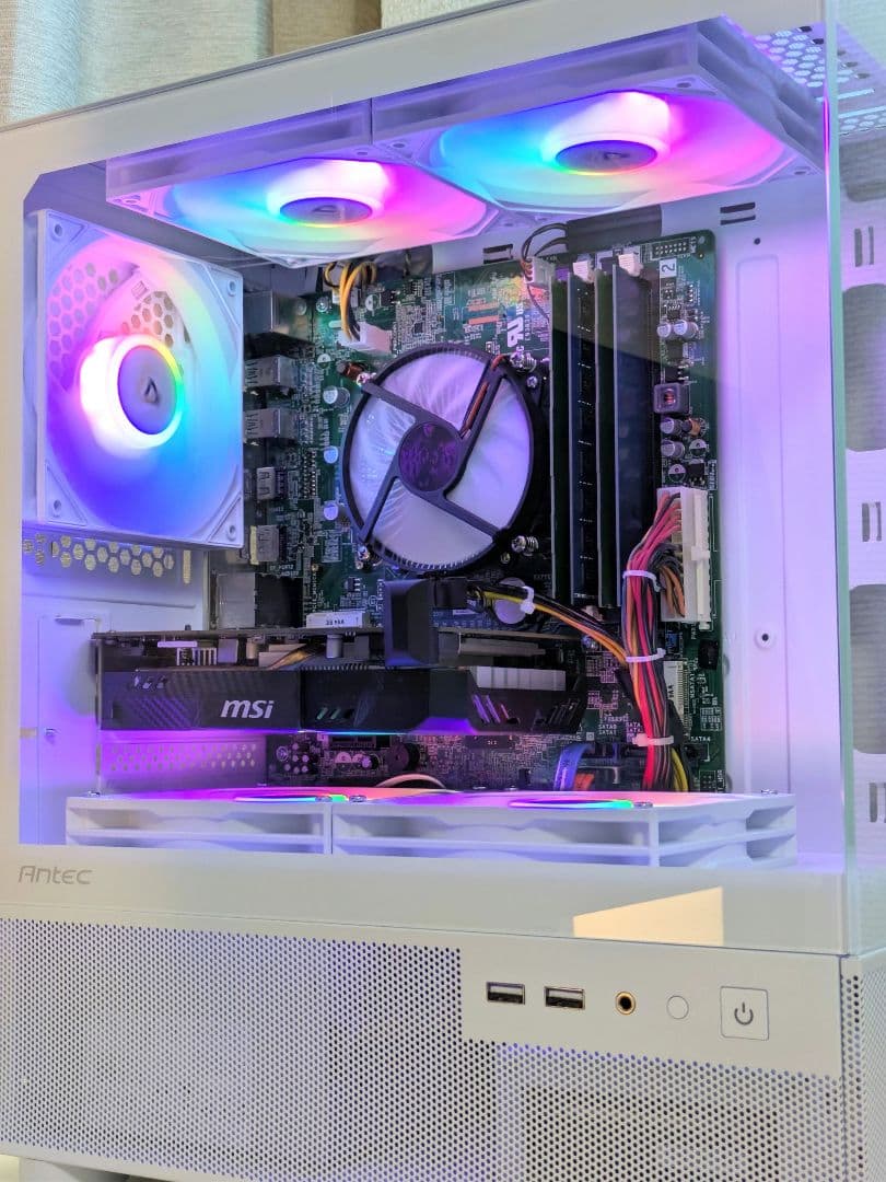 GTX1660SUPER搭載 新品白ケース RGBファン 自作ゲーミングPC - メルカリ