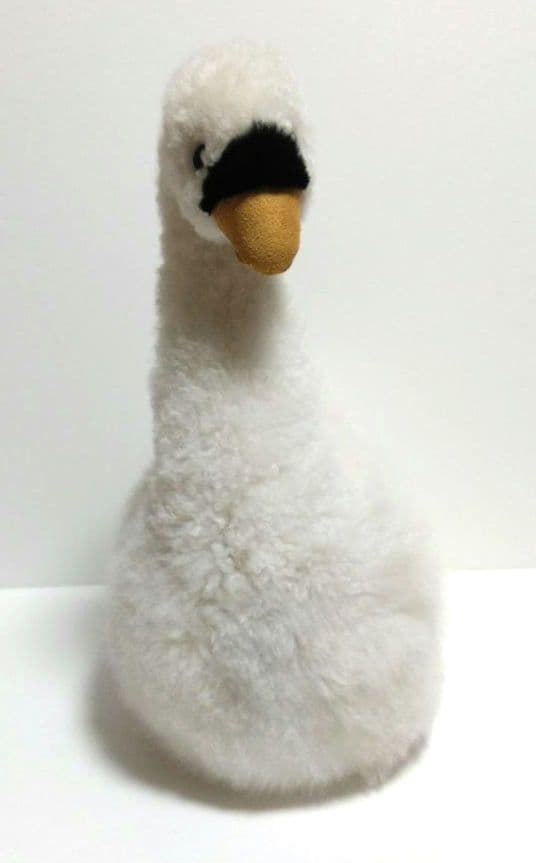 B.B.FAT　白鳥　アルパカウール100％　ハンドメイド　海外製　ぬいぐるみ
