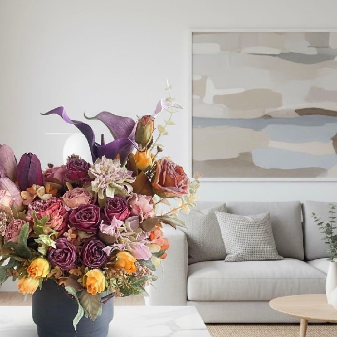 【光触媒】時の森に咲くアンティークアレンジ 〜ドライスタイルの追憶と春の息吹〜