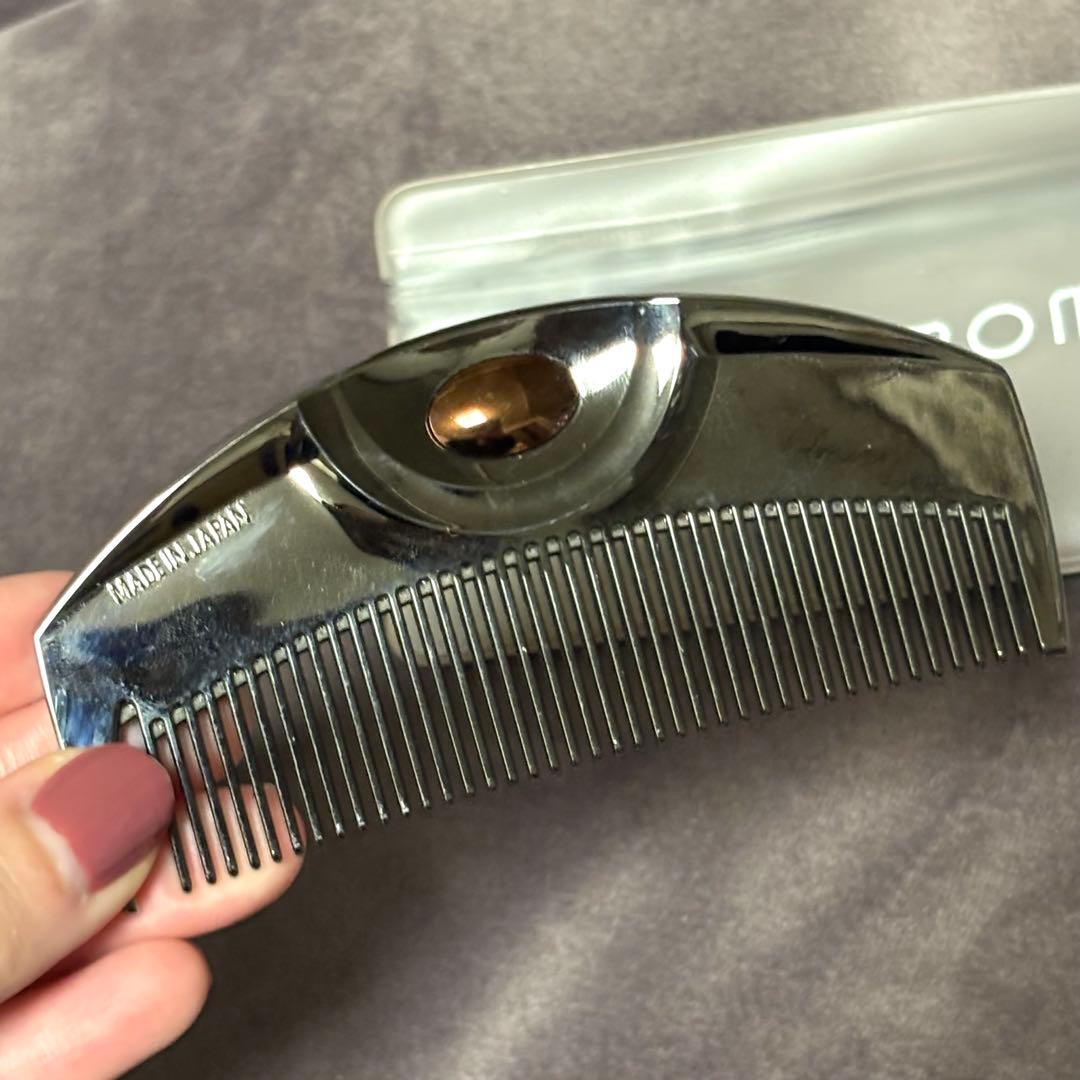 無形文化財 人間県宝 川口助一作 お六櫛 超細歯 信州