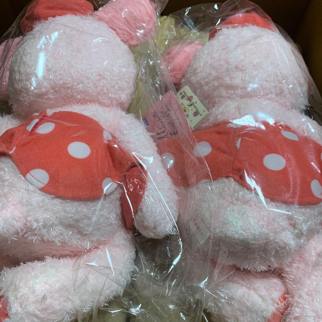 ディズニー タグ付 カドリーベア ミニー ぬいぐるみ ピンク くま 2個セット