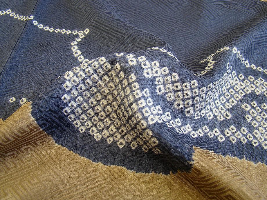 値下げ交渉ＯＫ！紋意匠 絞り入り 訪問着 正絹 Ｂ８１９