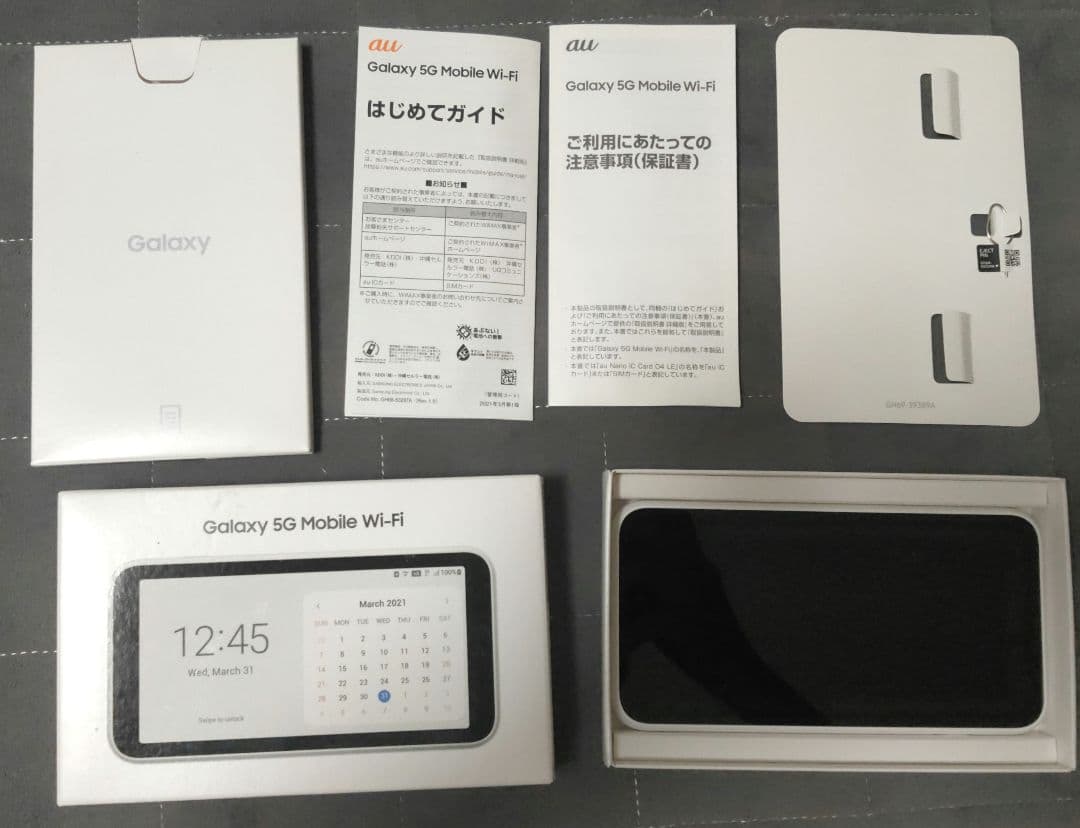 Galaxy 5G Mobile Wi-Fi SCR01SWU ホワイト Galaxy 5G Mobile Wi-Fi SCR01 | データ通信端末 | au