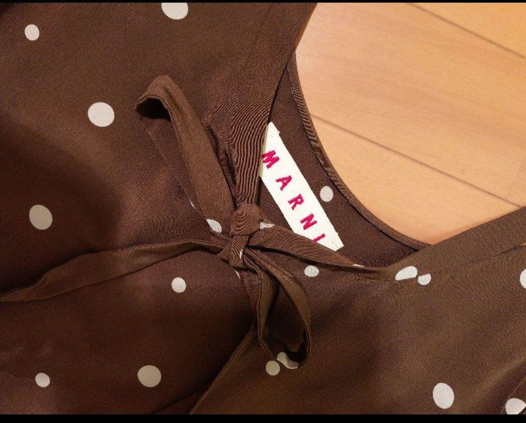 MARNI　シルクワンピース MARNI シルクツイル マキシワンピース プリント入り | THE OUTNET