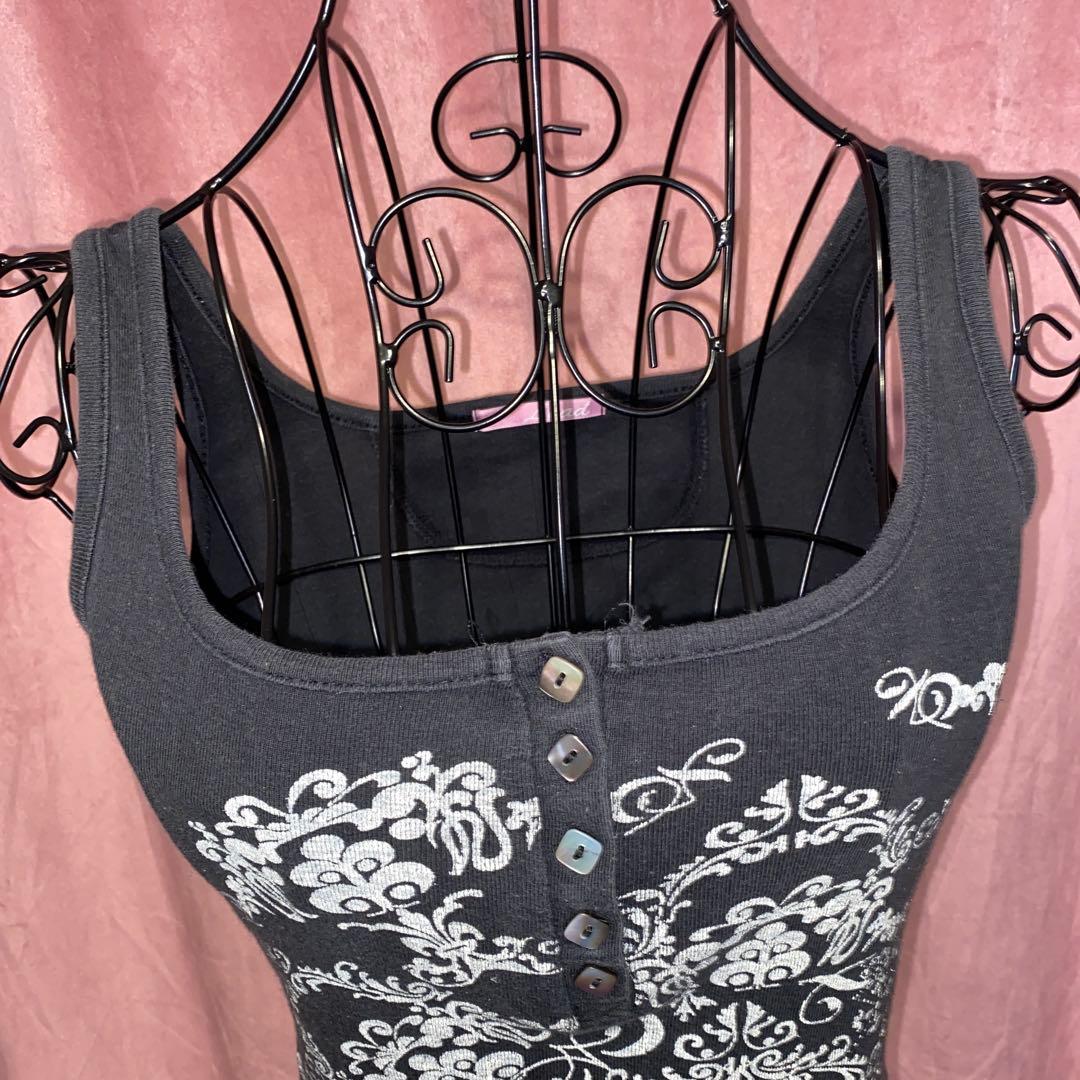 フェアリーグランジ ボタン キャミソール ギャルy2k - メルカリ