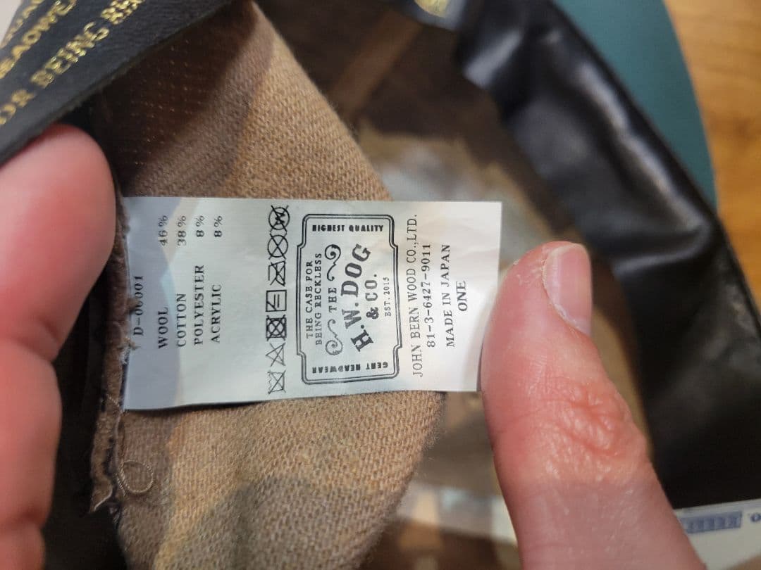 THE H.W.DOG&CO. ベースボールキャップ ベージュ D-00001