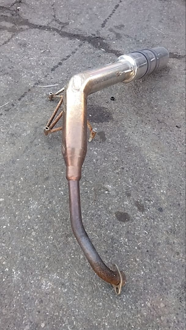 ヤマハ マグザム250 社外マフラー中古SG17J用 かち上げマフラー - メルカリ