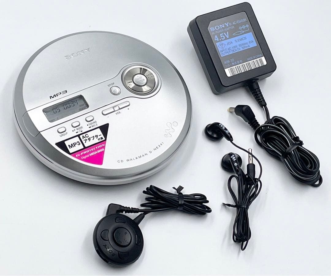 外観美品 SONY D-NE241 WALKMAN ポータブルCDプレーヤー - メルカリ