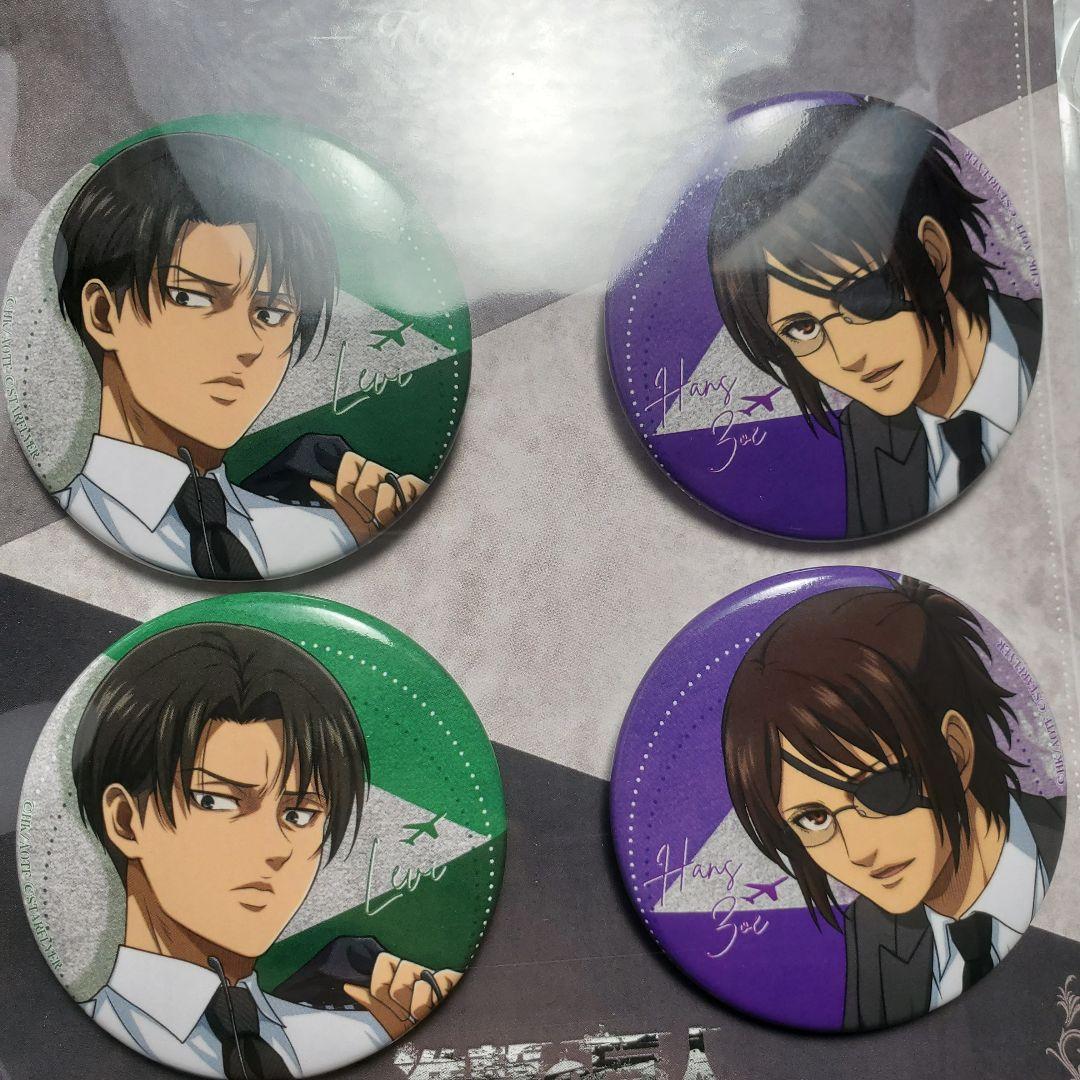 新品未開封】進撃の巨人スターフライヤーコラボ 缶バッジ リヴァイ