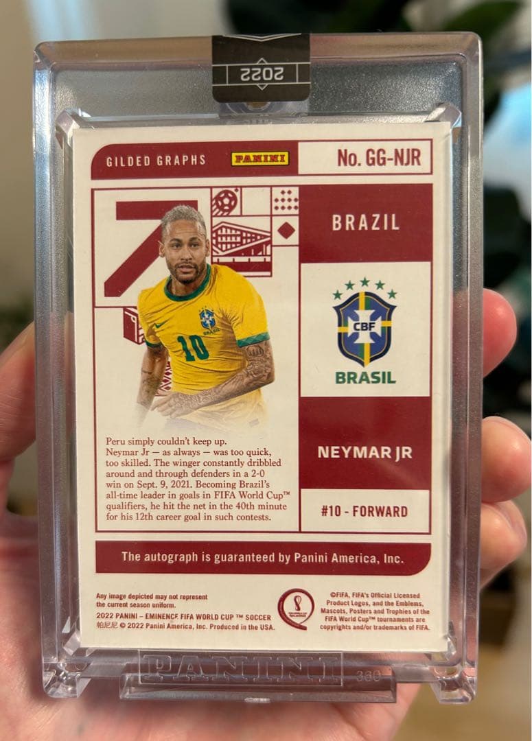 ネイマール サインカード (5シリアル) panini eminence メッシ - メルカリ