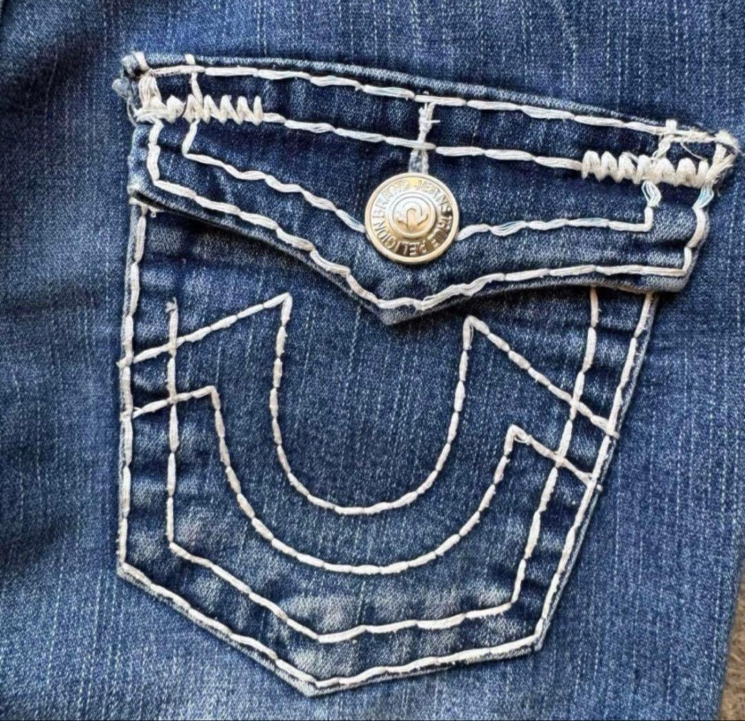 TRUE RELIGION デニムパンツ ブーツカット 太ステッチ W28 希少 - メルカリ