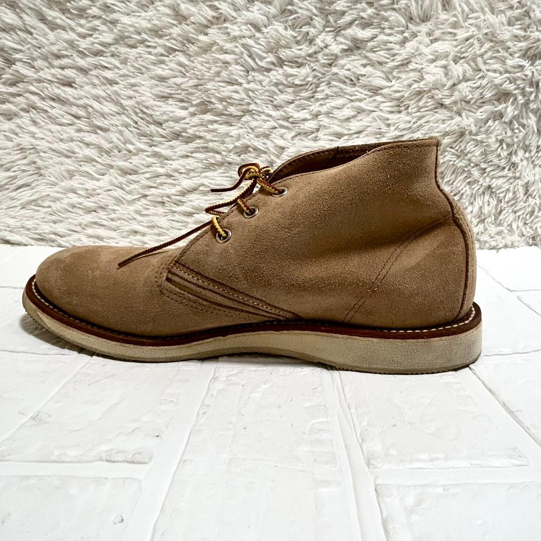 レッドウィング 3143 チャッカブーツ スエード ベージュ 28.5cm
