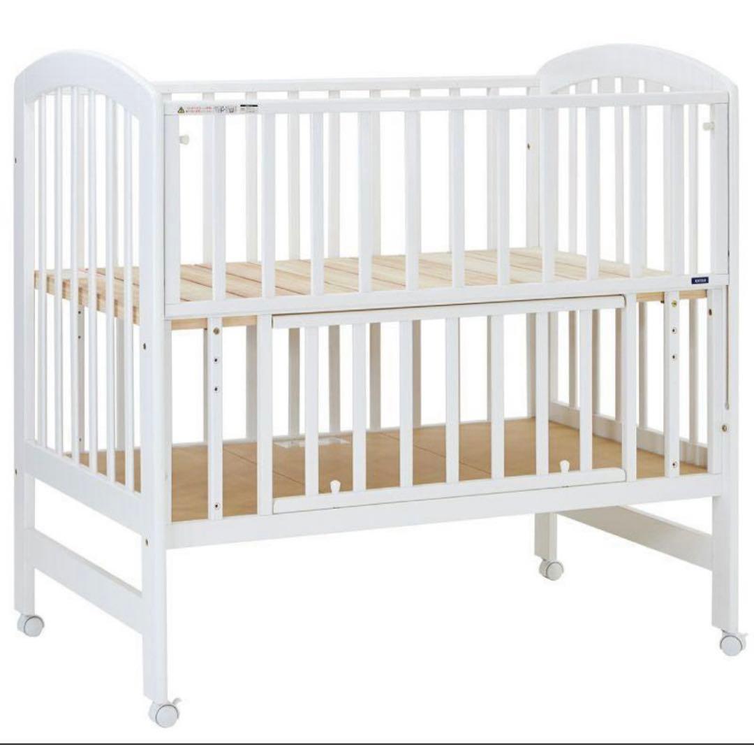 KATOJI ベビーベット　ホワイト　ハイタイプ　カトージ　大阪　マットレスも可 ハイシートベビーベッド アーチ（ホワイト）」について｜カトージの商品