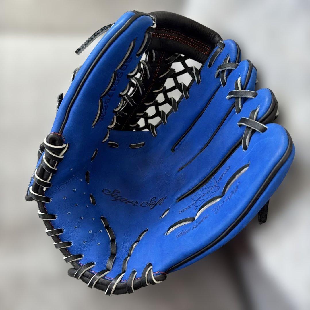 SSK 軟式グローブ Super Soft ブルー　ブラック エスエスケイ（SSK） グローブ 大人 一般 ユニセックス 軟式 スーパー