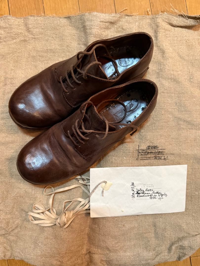 靴 ARCHIVIO J.M.Ribot Cordovan Derby shoes